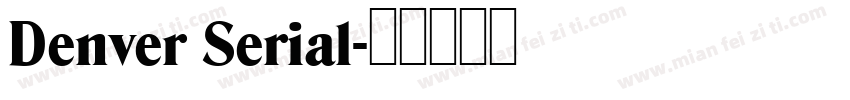 Denver Serial字体转换